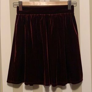 Velvet skirt